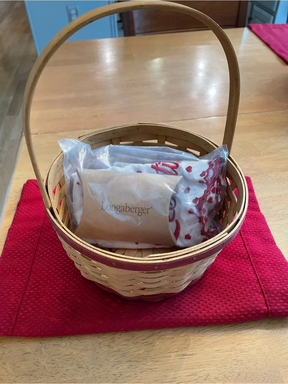 Longaberger valentine basket